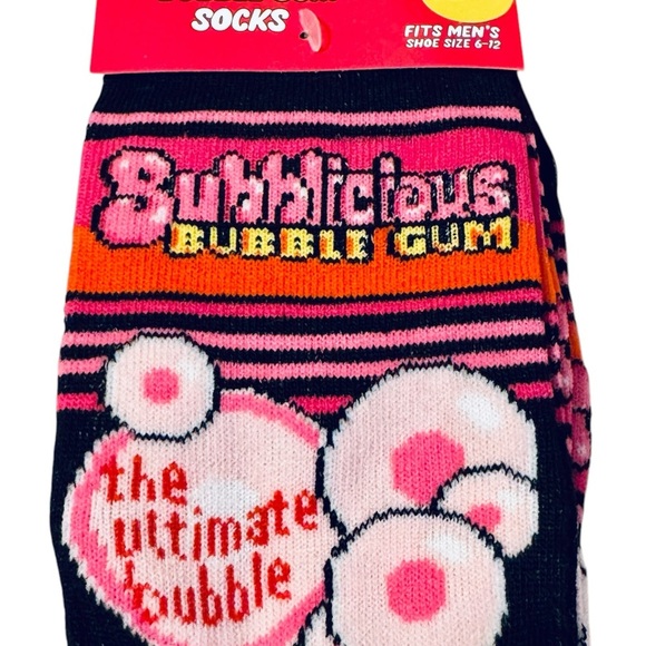 Bubblicious Bubble Gum Crew Socks - Picture 3 of 3